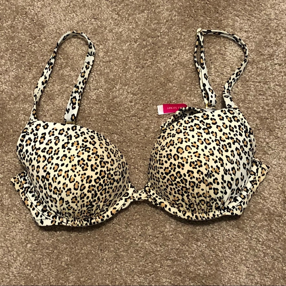 VS leopard print swimsuit top